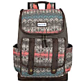 Trailmaker Cotton Backpack With 17" Laptop Pocket, Gray/Brown