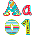 Creative Teaching Press 4" Designer Letters, Dots On Turquoise