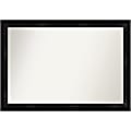 Amanti Art Narrow Non-Beveled Rectangle Framed Bathroom Wall Mirror, 28” x 40”, Grand Black 1 thumbnail image