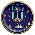 Amscan Hanukkah Joy Paper Plates, 6-3/4", Blue, Pack Of 60 Plates