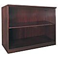 Mayline® Group Corsica 2-Shelf Bookcase, Mahogany
