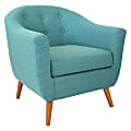 Lumisource Rockwell Chair, Teal/Brown