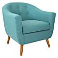 Lumisource Rockwell Chair, Teal/Brown 1 thumbnail image