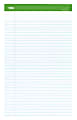 Office Depot® Brand 100% Recycled Perforated Writing Pads, 8 1/2" x 14", 50 Sheets, White, Pack Of 6 Pads