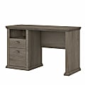 Bush Business Furniture Yorktown 50"W Home Office Computer Desk With Storage, Restored Gray, Standard Delivery 1 thumbnail image