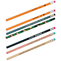 Wood Case Fashion Pencils, No. 2, Assorted, Medium, Box Of 12 (AbilityOne 7510-00-286-5755)