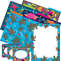Barker Creek Get Organized File Folder Set, 1/3-Cut Tab, Letter Size, Kai Ola Sea Turtles, Set Of 107 Pieces 1 thumbnail image
