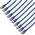 StarTech.com 3 ft. CAT6 Cable - 10 Pack - Blue CAT6 Ethernet Cords - Molded RJ45 Connectors - ETL Verified - C6PATCH3BL10PK 1 thumbnail image