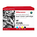 Office Depot® Brand Remanufactured Black, Cyan, Magenta, Yellow Toner Cartridge Replacement For HP 414A, W2020A, W2021A, W2023A, W2022A, Pack of 4 1 thumbnail image