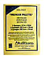 Masterson Premier Palette Sponge Refills, Disposable, 12" x 16", Yellow, Pack Of 2 Sets