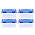 Iris Ultimate Weathertight Storage Boxes, 19-3/4”L x 16-3/16”W x 10-1/4”H, 30 Qt, Clear, Set Of 4 Boxes 1 thumbnail image