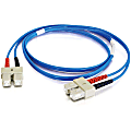 C2G-2m SC-SC 62.5/125 OM1 Duplex Multimode PVC Fiber Optic Cable - Blue - Fiber Optic for Network Device - SC Male - SC Male - 62.5/125 - Duplex Multimode - OM1 - 2m - Blue