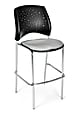 OFM Stars And Moon Café-Height Stack Chairs, Putty, Set Of 2