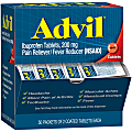 Advil Ibuprofen Packets, 2 Tablets Per Packet, Box Of 50 Packets 1 thumbnail image
