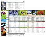 AT-A-GLANCE® Erasable/Reversible Wall Planner, 36" x 24", Seasons In Bloom, January-December 2016 1 thumbnail image