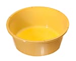 Medline Round Plastic Washbasins, 5 Qt, Gold, Pack Of 50