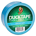 Duck Brand Electric Blue Duct Tape - 1.88" Width x 60 ft Length - 1 Roll - Blue