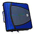 Case-It® Zipper 3-Ring Binder With Built-In 5-Tab File & Gusset Zipper, 3" Round Rings, Multicolor 1 thumbnail image