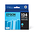 Epson® 124 DuraBrite® Ultra Cyan Ink Cartridge, T124220