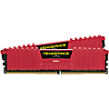 Corsair Vengeance LPX 8GB (2x4GB) DDR4 DRAM 2666MHz C16 Memory Kit - Red Kit - 8 GB (2 x 4GB) - DDR4-2666/PC4-21300 DDR4 SDRAM - 2666 MHz - CL16 - 1.20 V - Unbuffered - 288-pin - DIMM - Lifetime Warranty