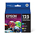 Epson® 125 DuraBrite® Ultra Black And Cyan, Magenta, Yellow Ink Cartridges, Pack Of 4, T125120-BCS