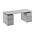 Stratus 72W x 30D Electric Height Adjustable Standing Desk with Drawers, Platinum Gray, Standard Delivery 1 thumbnail image