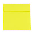 LUX Square Envelopes, 6 1/2" x 6 1/2", Self-Adhesive, Citrus, Pack Of 250