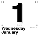 AT-A-GLANCE® Today Is Daily Calendar Refill, 8 1/2" x 8", 1 Page Per Day, January-December 2016