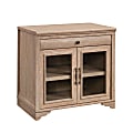Sauder® Rollingwood 32"W Library Base Storage Cabinet With Glass Doors, Brushed Oak
