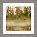 Timeless Frames Shea Framed Landscape Artwork, 12" x 12", Gray, Red Forest