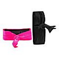 Griffin Ribbon Wristband 2-Pack, Black/Hot Pink