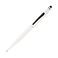 Cross® Tech2 Ballpoint Pen With Stylus, Medium Point, 1.0mm, White Barrel, Black Ink