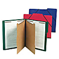 SJ Paper Classification Folders, 2 Dividers, 6 Partitions, 1/3 Cut, Legal Size, 30% Recycled, Blue, Pack Of 10
