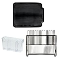 Better Houseware Dish Drain Board, Rack and Cutlery Caddy Kit, Black 1 thumbnail image