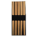 Joyce Chen Reusable Burnished Bamboo Chopsticks, 9"H x 1/4"W x 1/4"D, Pack Of 5 Pairs 1 thumbnail image