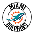 Imperial NFL Wrought Iron Wall Art, 24"H x 24"W x 1/2"D, Miami Dolphins 1 thumbnail image