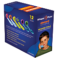 WhisperPhone® Harebrain Element Variety Pak, Pre-K to Grade 4, Assorted Colors, Set of 12 Phones