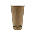 StalkMarket Planet+ Compostable Hot Cups, Double Wall, 20 Oz, Brown, Pack Of 600 Cups 1 thumbnail image