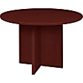 Lorell® Prominence 2.0 Round Conference Table, 42"W, Mahogany 1 thumbnail image