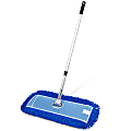 Gritt Commercial All-In-One Microfiber Dust Mop Set With 72" Telescopic Handle, 24", Blue/Silver 1 thumbnail image