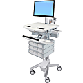 Ergotron StyleView Cart with LCD Pivot, 9 Drawers