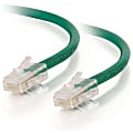 C2G-25ft Cat6 Non-Booted Unshielded (UTP) Network Patch Cable - Green