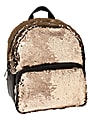 Office Depot® Brand Sequined Backpack, Rose Gold