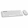 Logitech Pebble 2 Combo for Mac Wireless Keyboard And Mouse, Tonal White