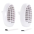Brookstone® Mini Plug-In Bug Zappers, 105.6 Oz, White, Pack Of 2 Bug Zappers 1 thumbnail image