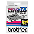 Brother® TX-6311 Black-On-Yellow Tape, 0.5" x 50'