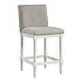 Office Star Kaylee Counter Height Spindle Counter Stool, Fog/Antique White 1 thumbnail image
