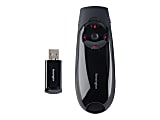 Kensington Wireless Presenter with Red Laser Pointer & Cursor Control - Presentation remote control - 4 buttons - RF - black 1 thumbnail image