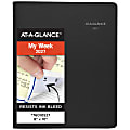 AT-A-GLANCE® QuickNotes® 2027 Weekly Monthly Appointment Book Planner, Black, Large, 8" x 10" 1 thumbnail image