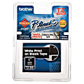Brother TZ355 Laminated Tape Cartridge - 1" Width x 26 1/5" Length - Direct Thermal - Black - 1 Roll 1 thumbnail image